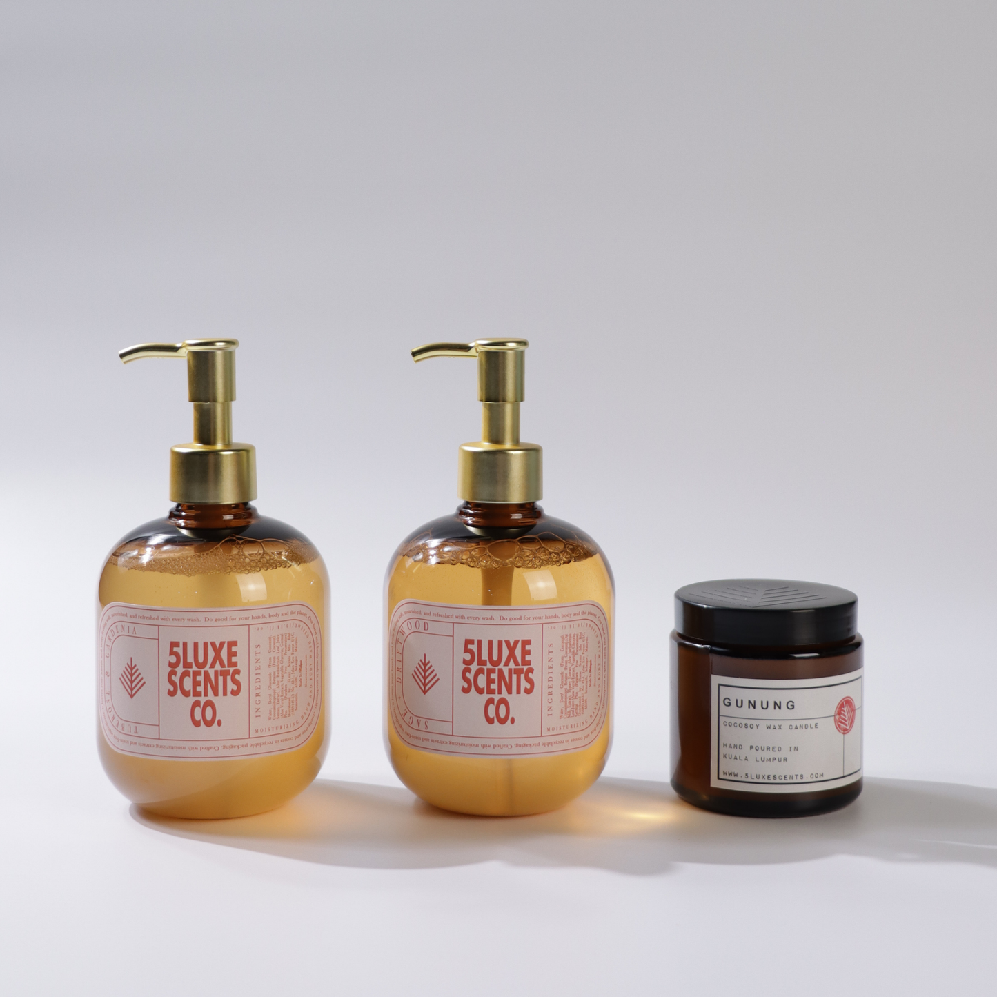 Hand & Body Wash Set - FREE Candle