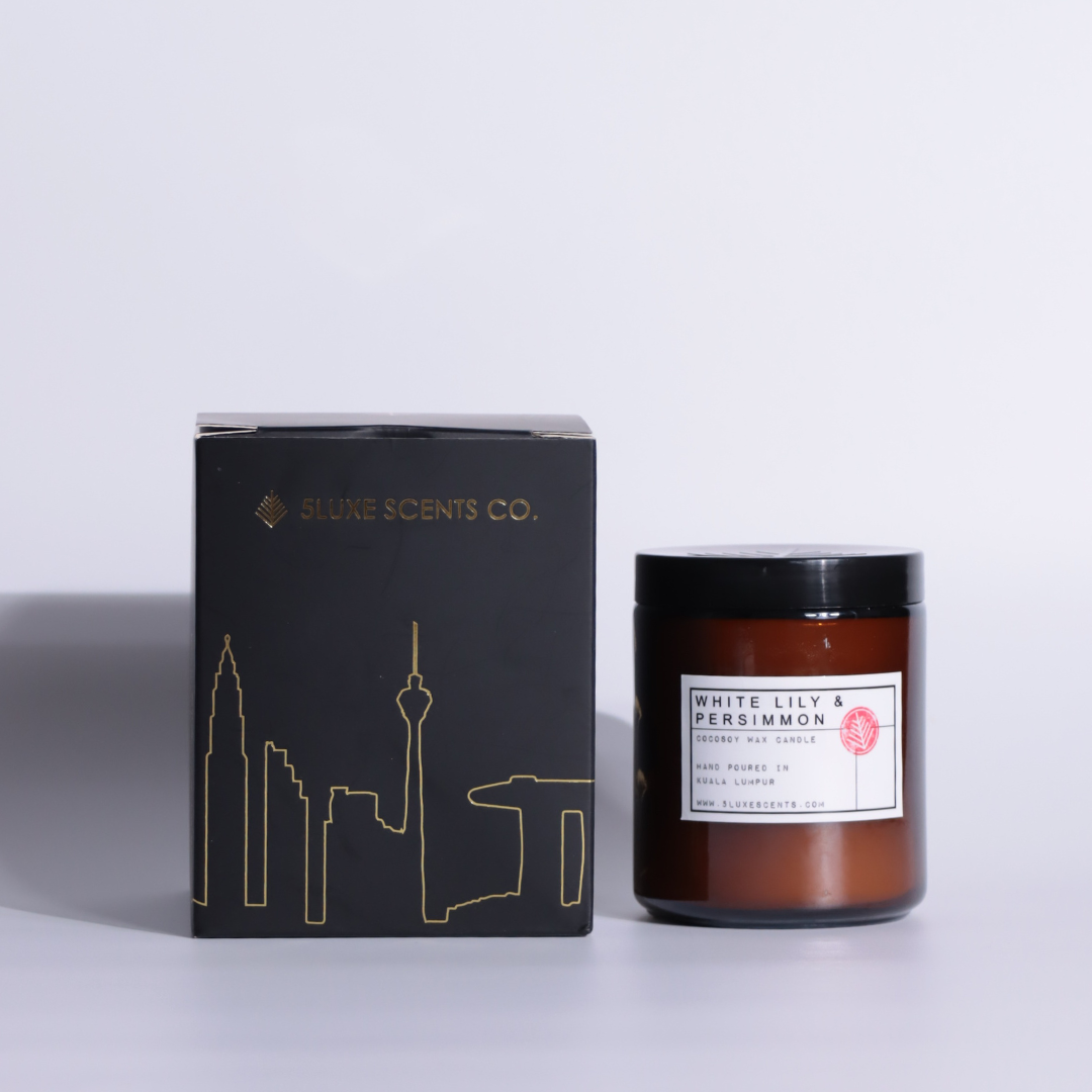 WHITE LILY & PERSIMMON – MEDIUM JAR