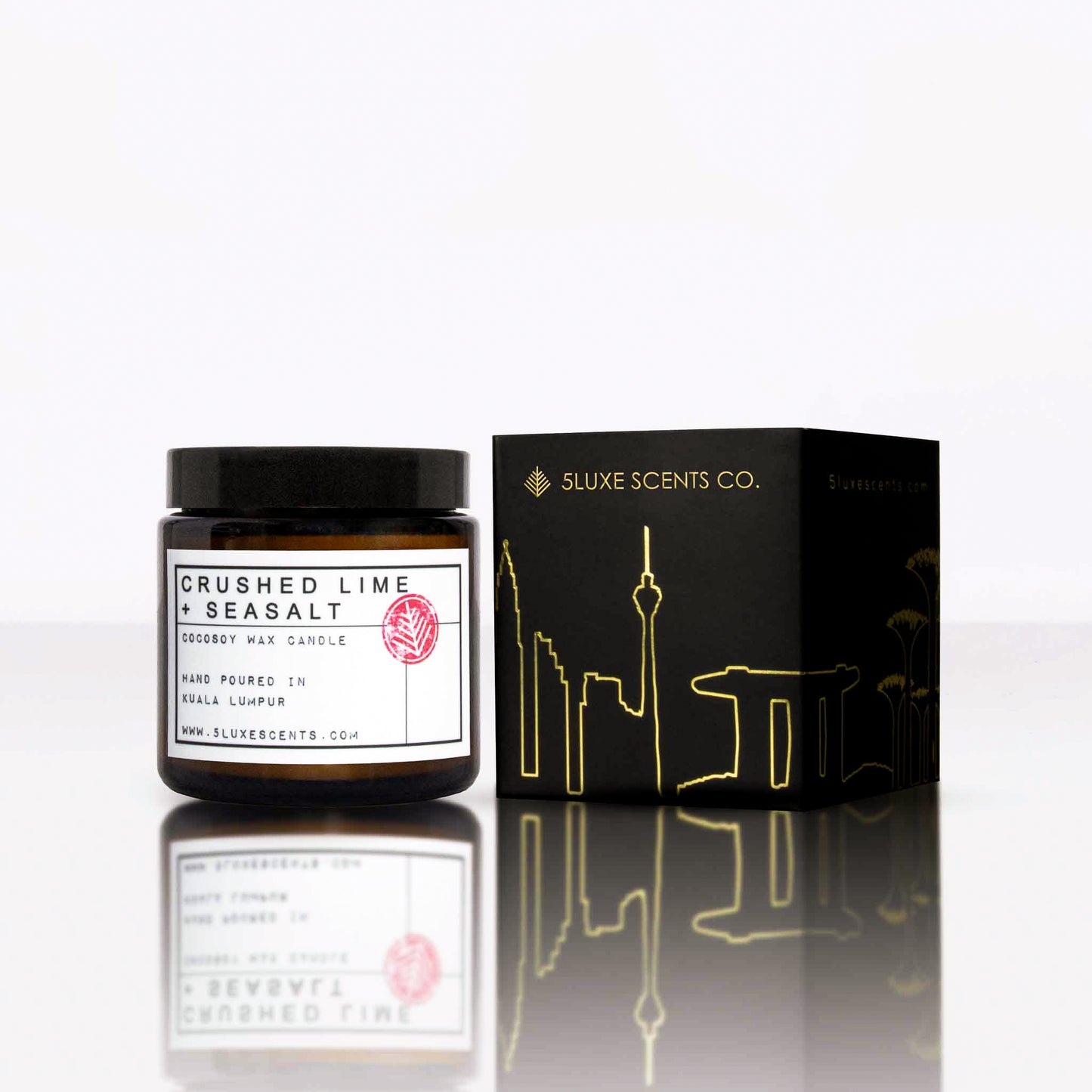 Luxury coastal scent candle gift
