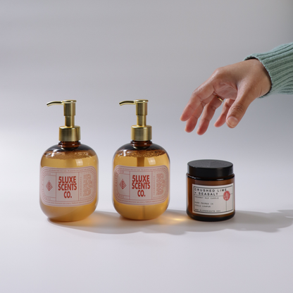Hand & Body Wash Set - FREE Candle