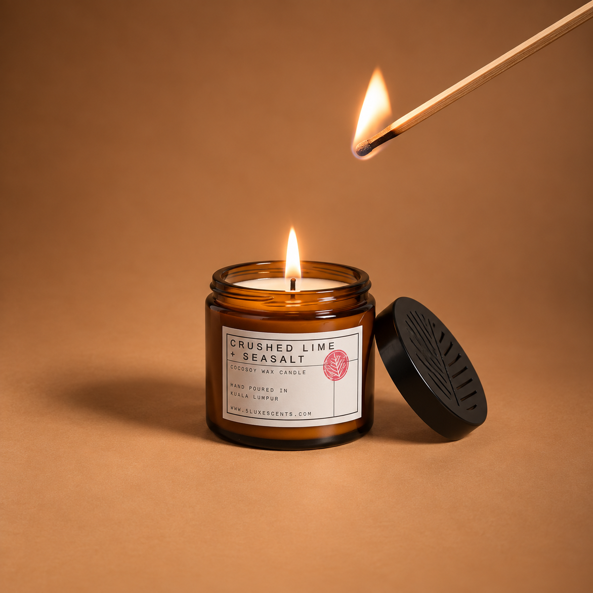 CANDLE - CRUSHED LIME + SEA SALT