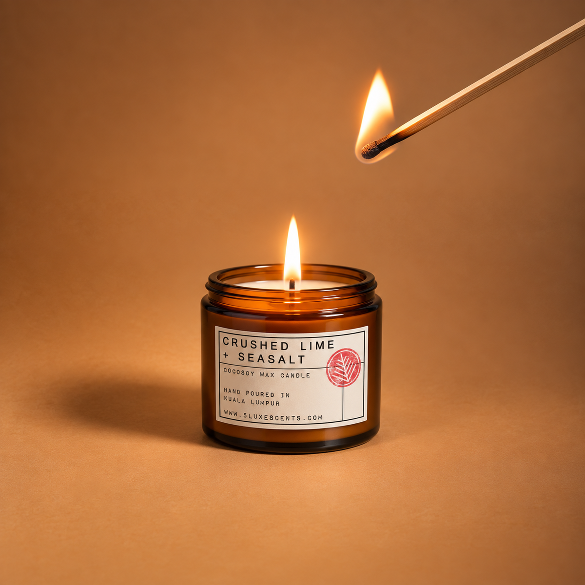 CANDLE - CRUSHED LIME + SEA SALT