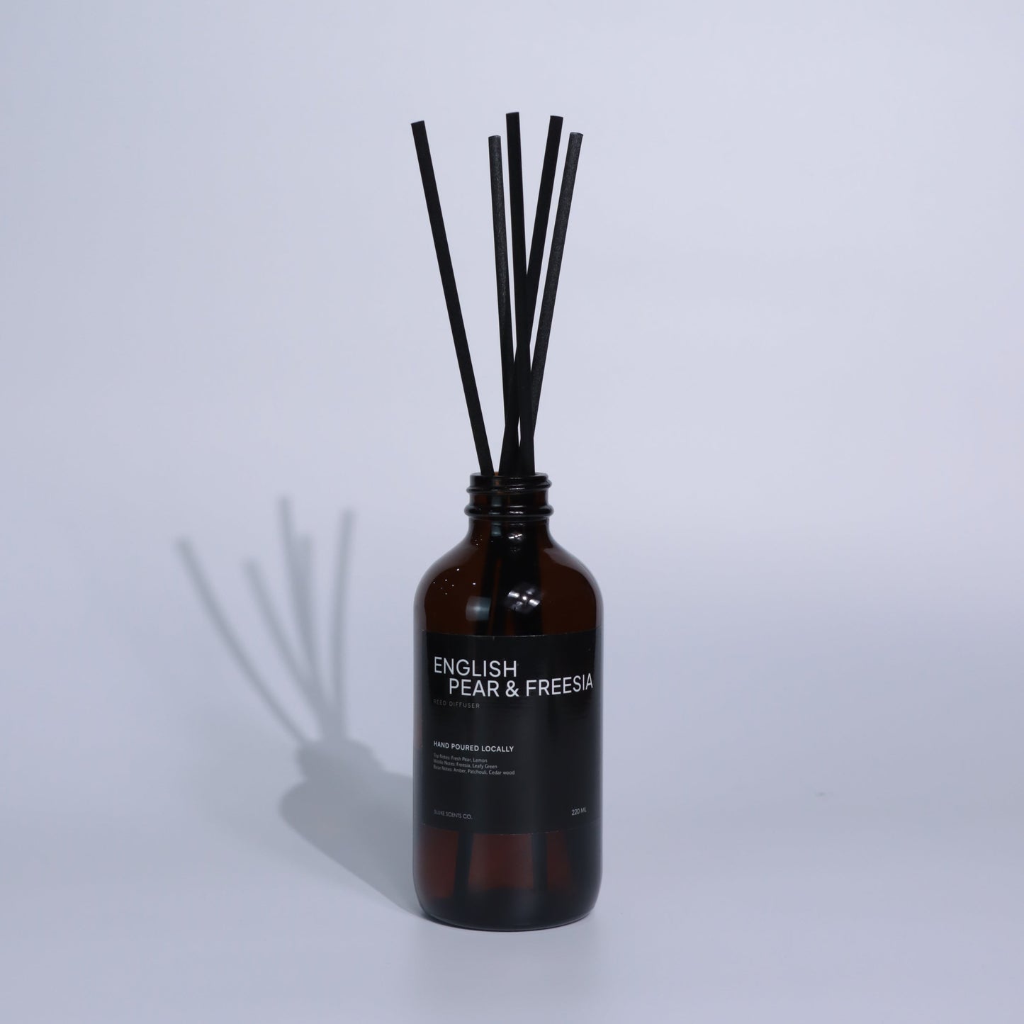 Hairbrush with black bristles on a white background