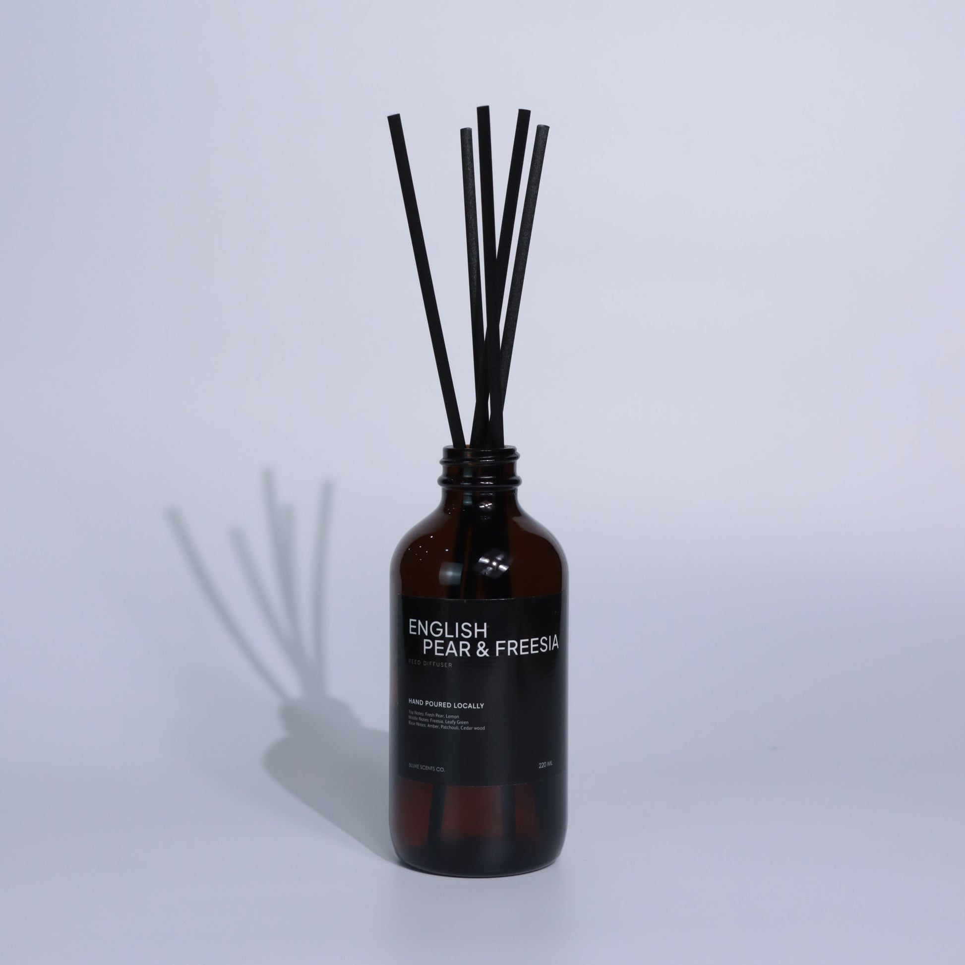 Hairbrush with black bristles on a white background