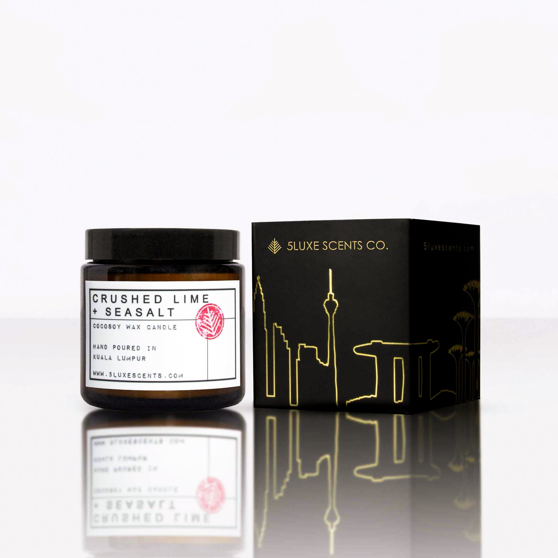 Luxury coastal scent candle gift